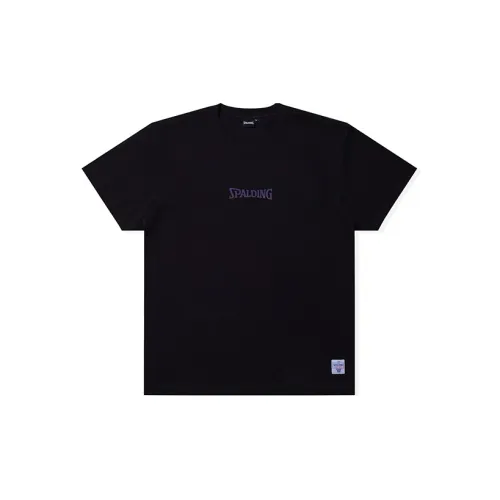 SPALDING T-Shirts Unisex Black