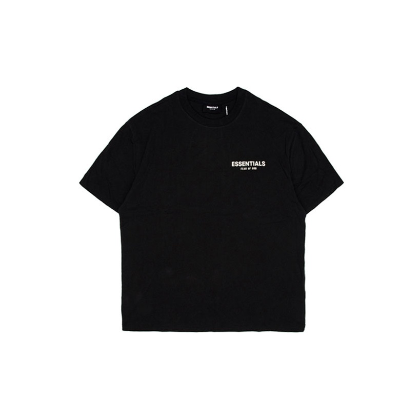 Fear of God Essentials T Shirt Unisex Black - POIZON