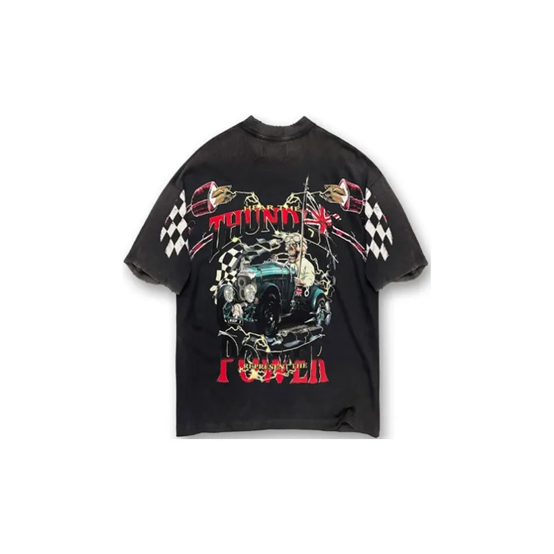 REPRESENT T Shirts Men Vintage Black-1