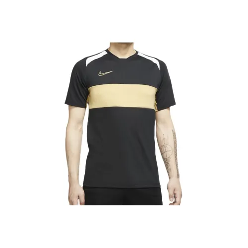 Nike Dri-Fit Soccer Jerseys Men Black/White/Gold