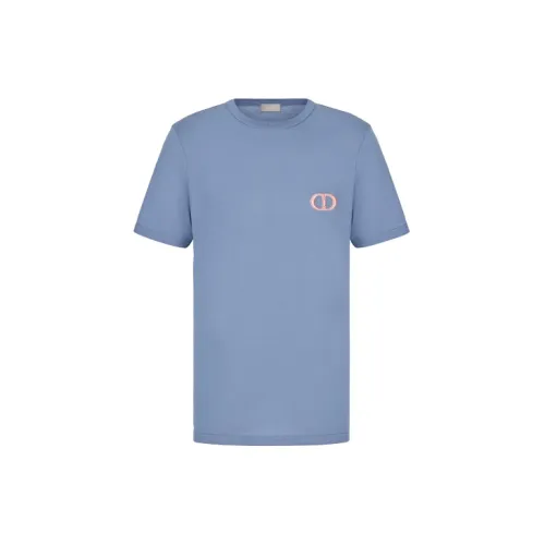 DIOR Quarterly New Products T-Shirts Men Blue