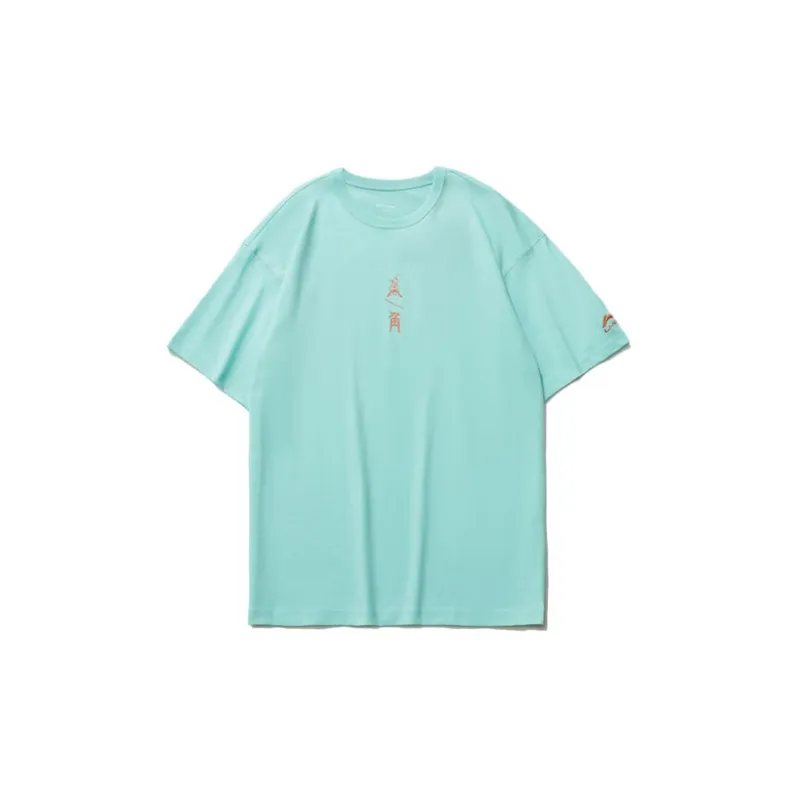 LiNing x Disney Sports Fashion Collection T Shirt Men's Light Blue-1