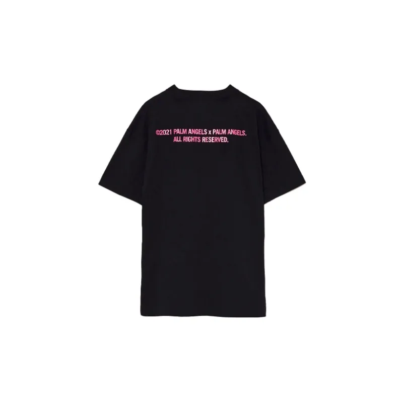 PALM ANGELS Palm Tree Crewneck T shirt-1