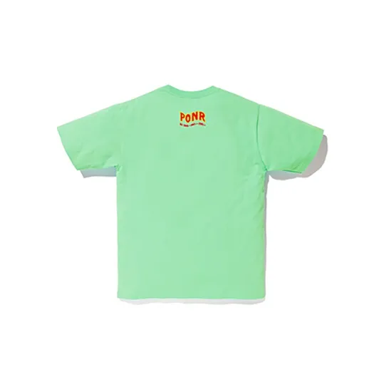 A BATHING APE Shark Series T-Shirt Unisex Green-1