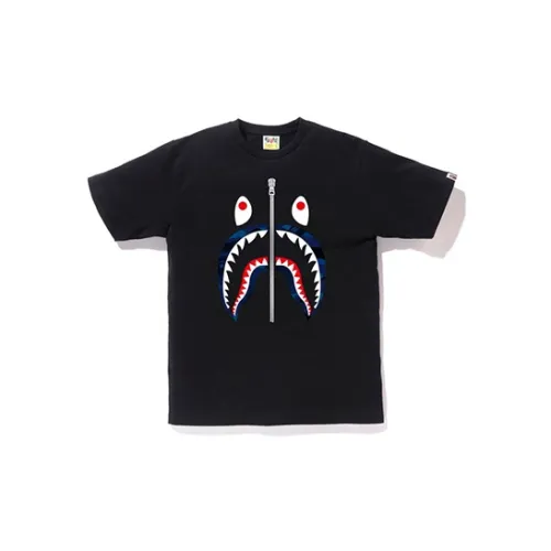 A BATHING APE Shark Series T-Shirts Unisex