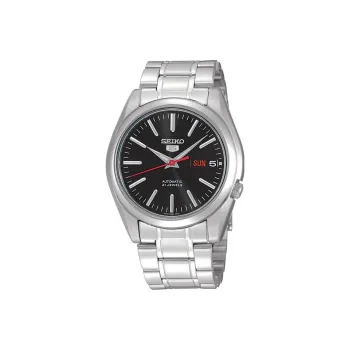 SEIKO Automatic Mechanical Movement Stainless Steel Strap Watch Men's Watches Black Dial SNKL45K1