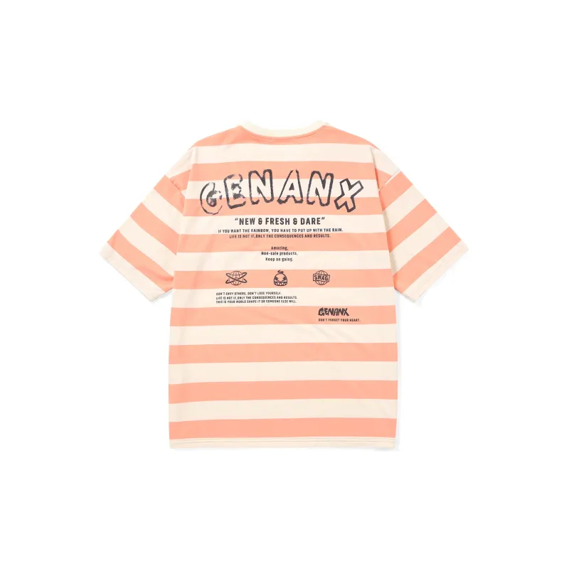 GENANX Straight Elbow Length Sleeved T Shirt Unisex-6