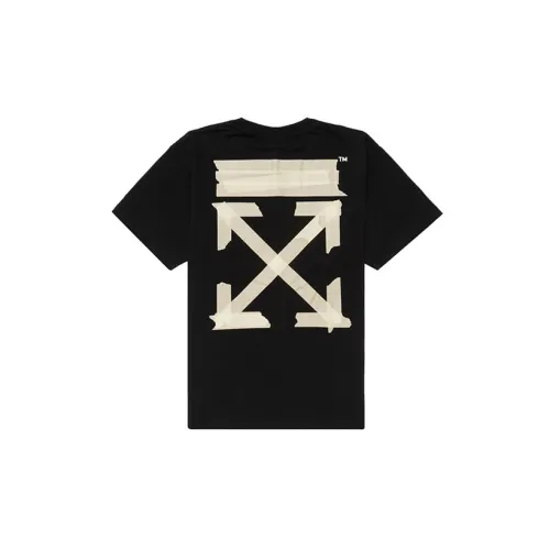 OFF-WHITE Bronzing arrow printing T-shirt Unisex Black
