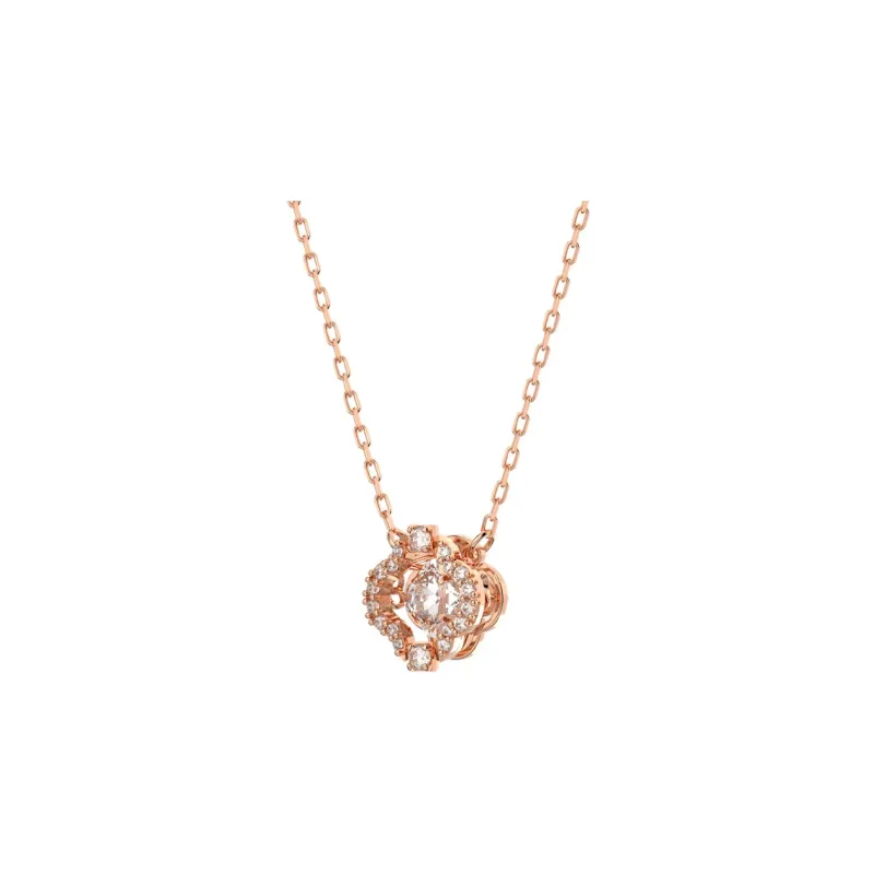 Swarovski Rose Gold Plated Necklace & Stud Earrings Set Women's-4