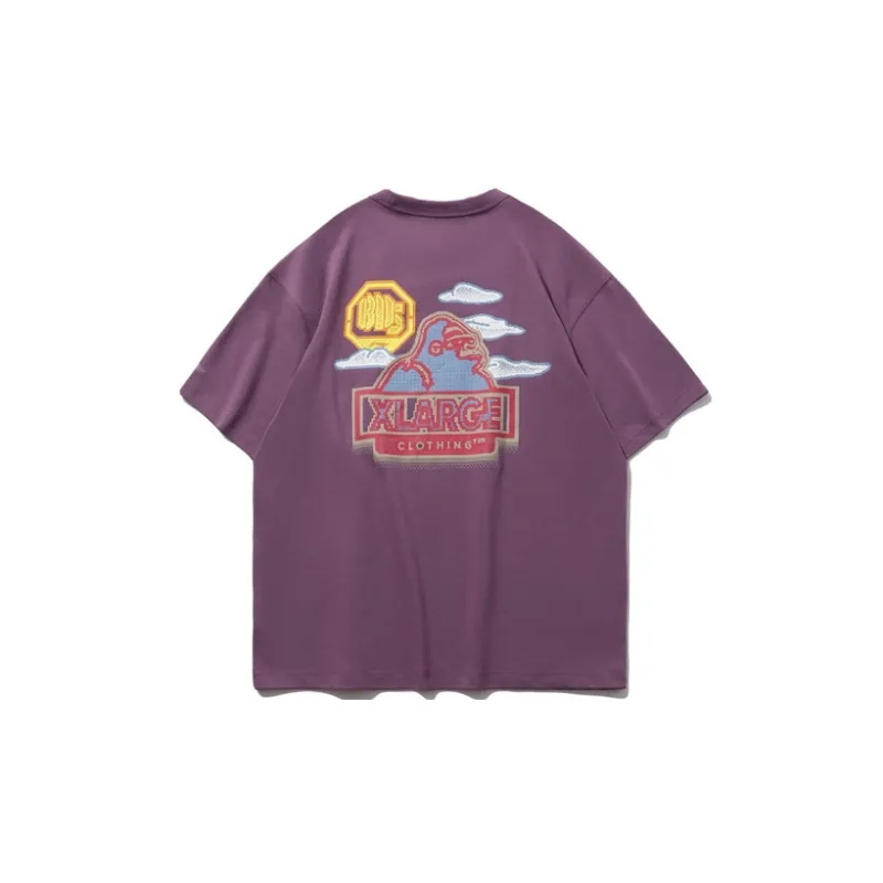 LiNing x XLARGE T Shirt Men's Jam Purple-1