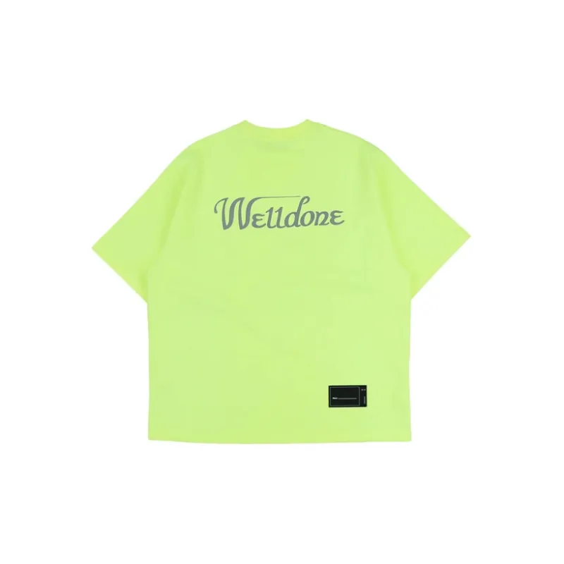 WE11DONE T Shirt Unisex Neon Green-1