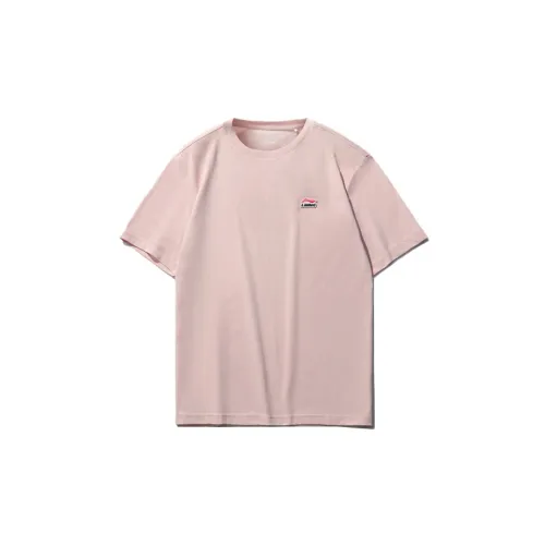 LINING Sports Fashion Collection T-Shirts Men Light Aqua Pink