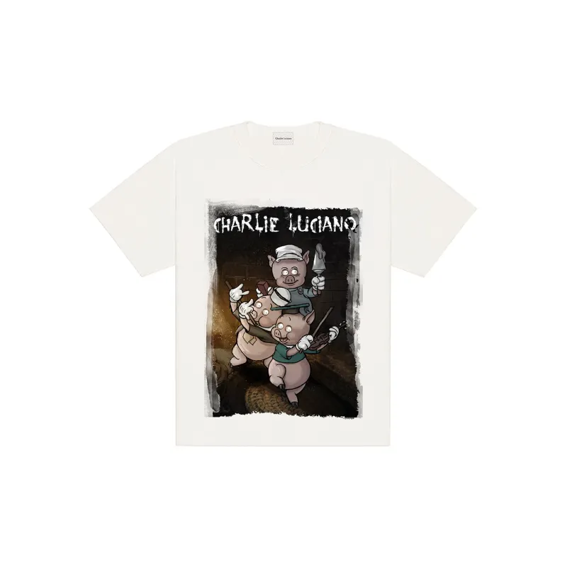 Charlie Luciano T Shirt Unisex White-1