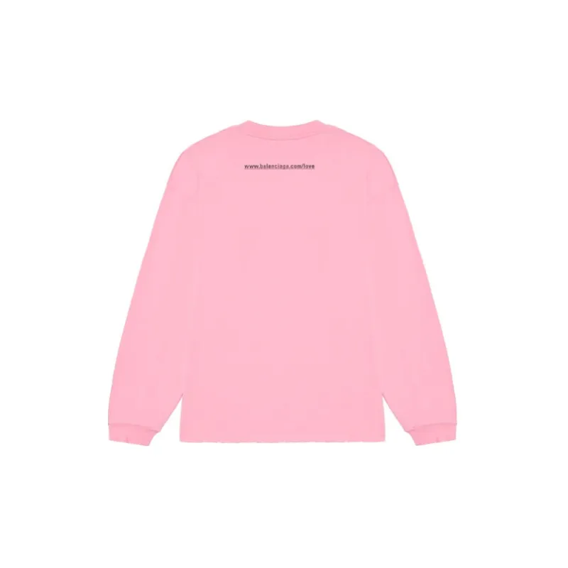 Balenciaga T-Shirts Unisex Pink-1