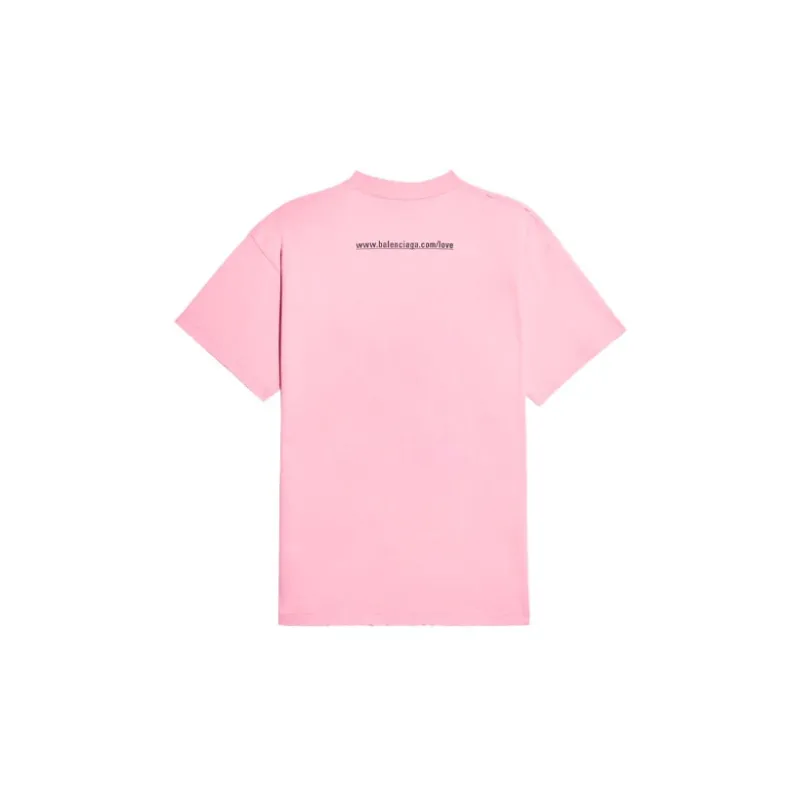 Balenciaga T-Shirts Unisex Pink-1