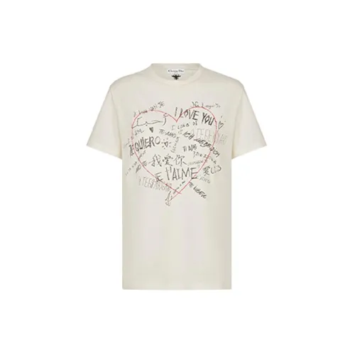 DIOR Quarterly New Products T-Shirts Women's Off White