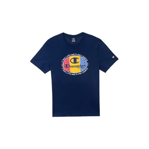 Champion T-Shirts Unisex Blue