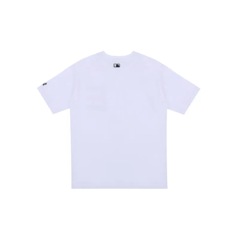 MLB Drop Shoulder Sleeve T Shirt Unisex White-1