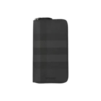 Burberry With Leather Card Holder, Wallet Men's Gray