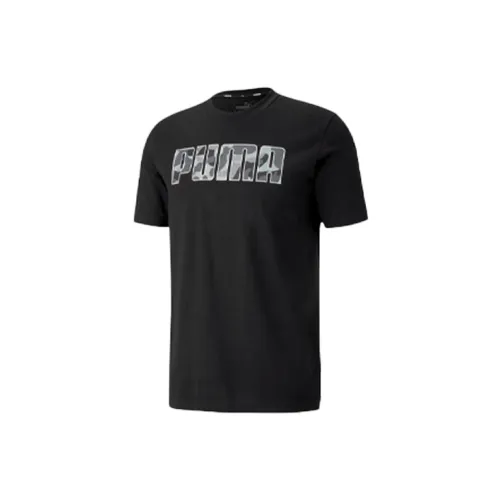 PUMA Rebel Camo T-Shirts Unisex Black