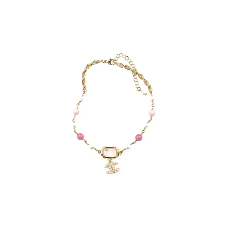 CHANEL Necklaces Women's Pink-0