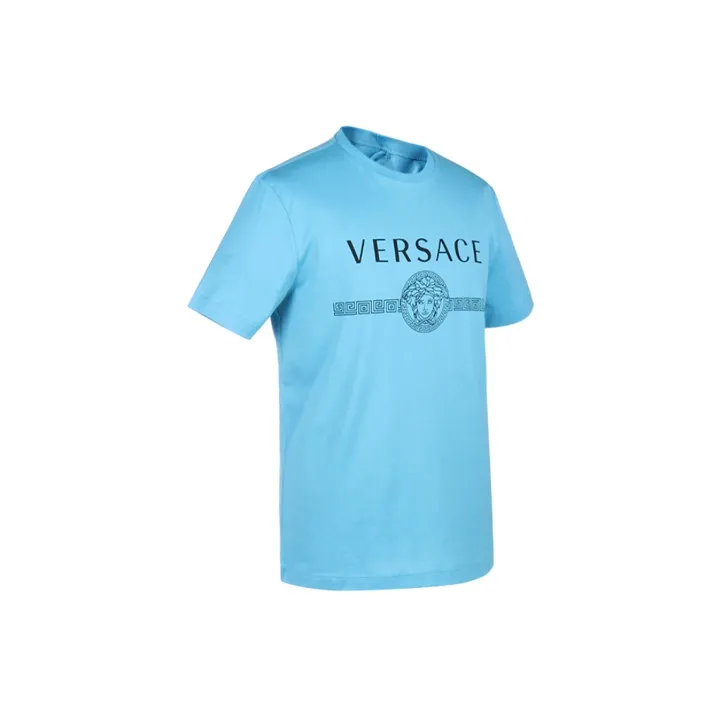 VERSACE T Shirts Men Sky Blue-2