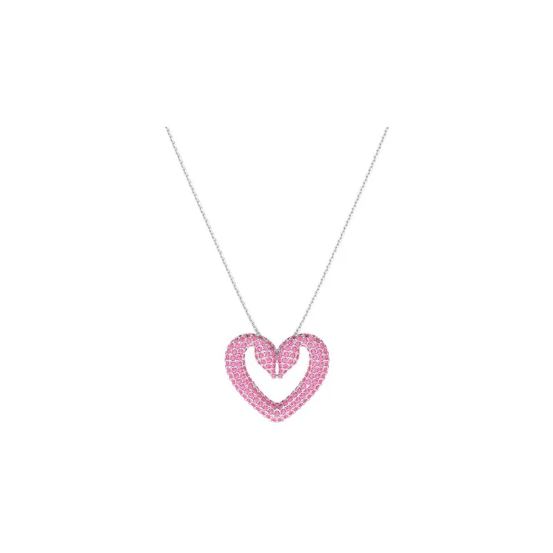 Swarovski Una Heart charm Necklace-0