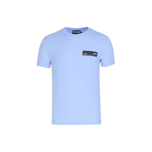 VERSACE JEANS COUTURE T-Shirts Men Light Blue