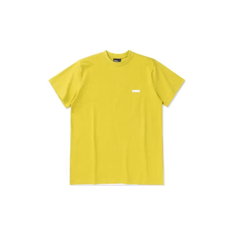 ROARINGWILD Straight T Shirt Unisex Mustard Green-1