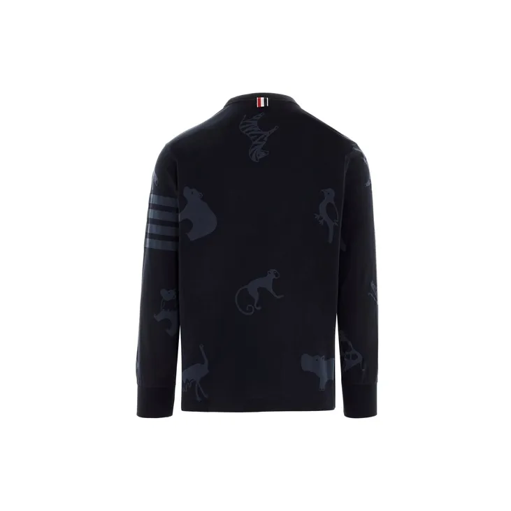 THOM BROWNE T Shirts Men Navy-1