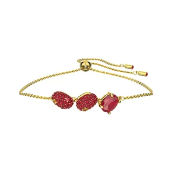 Swarovski Artificial Crystal Bracelets Women's Red