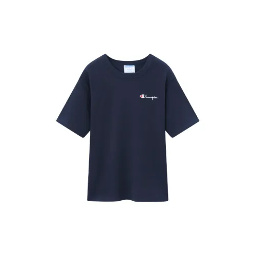 Champion T-Shirts Unisex Navy Blue