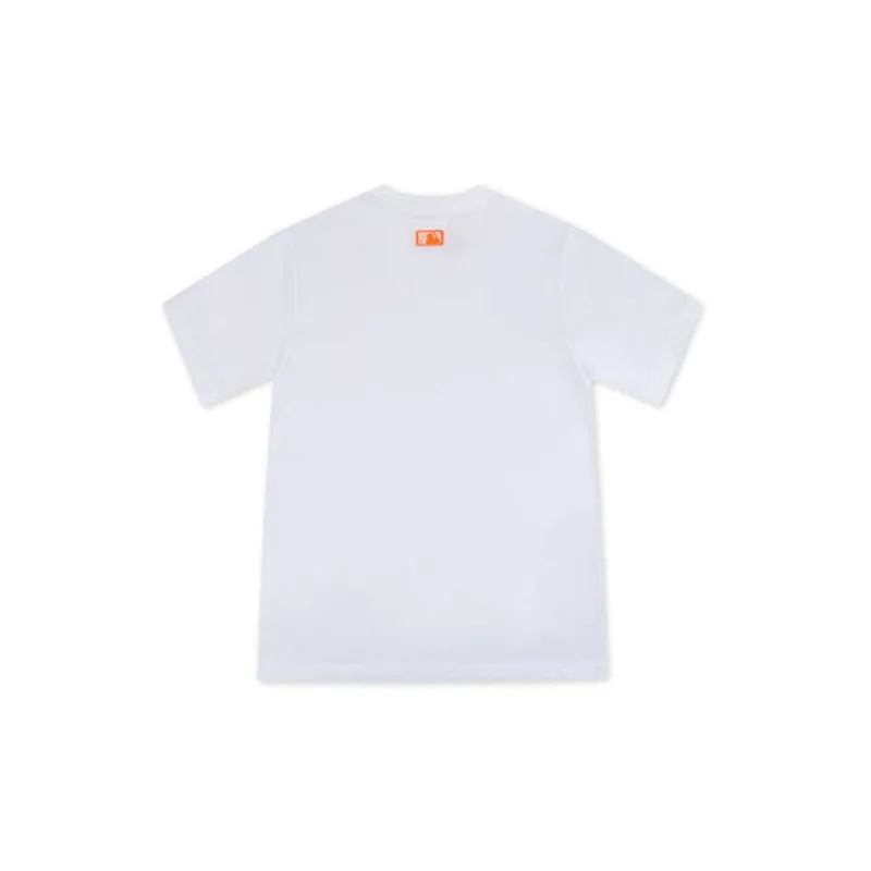 MLB New York Yankees T Shirt Unisex White Orange-1