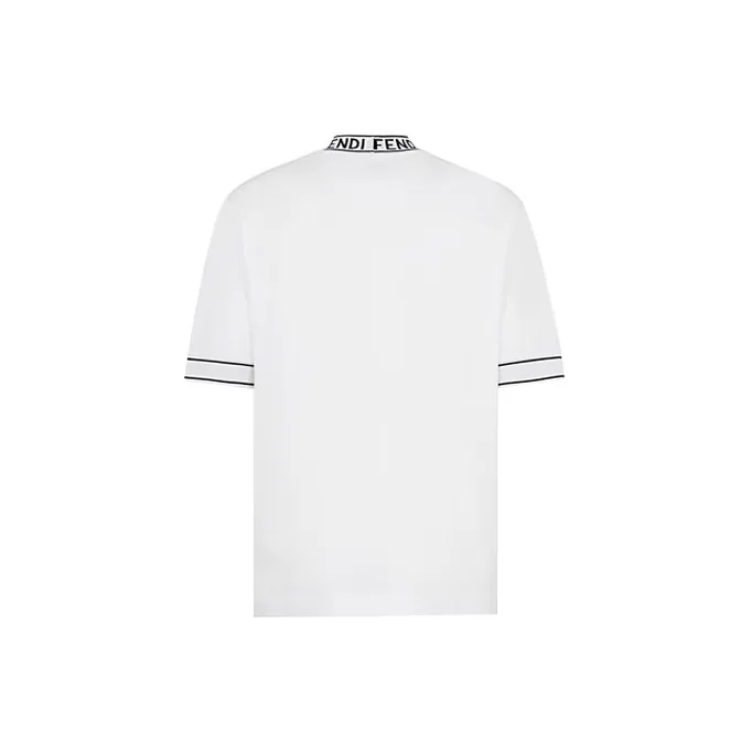 FENDI Short Sleeved Men's White-1