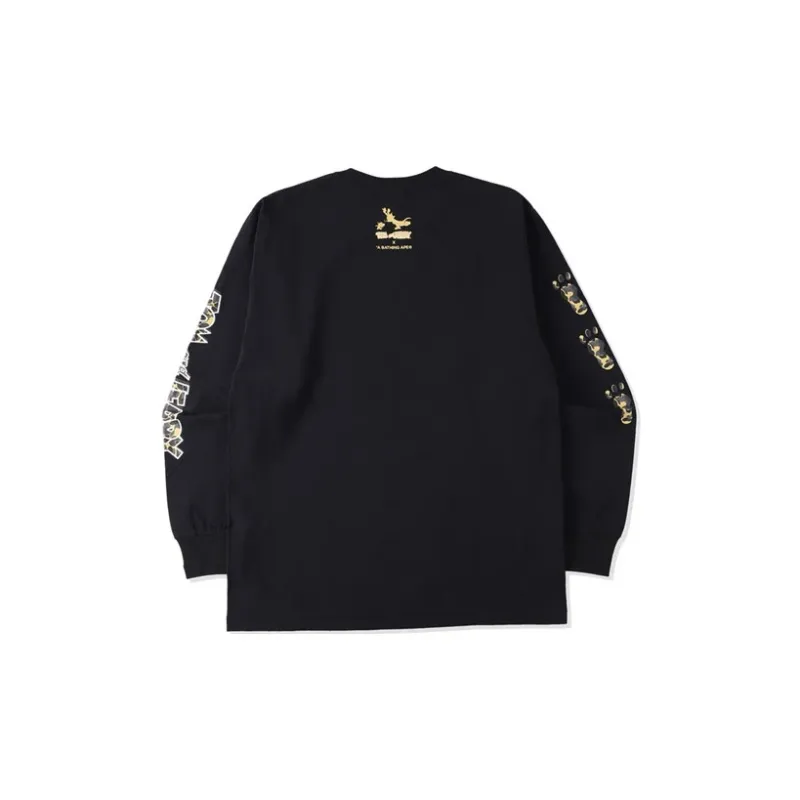 Bape X Tom And Jerry Footprints Madison Avenue L/S Tee-1