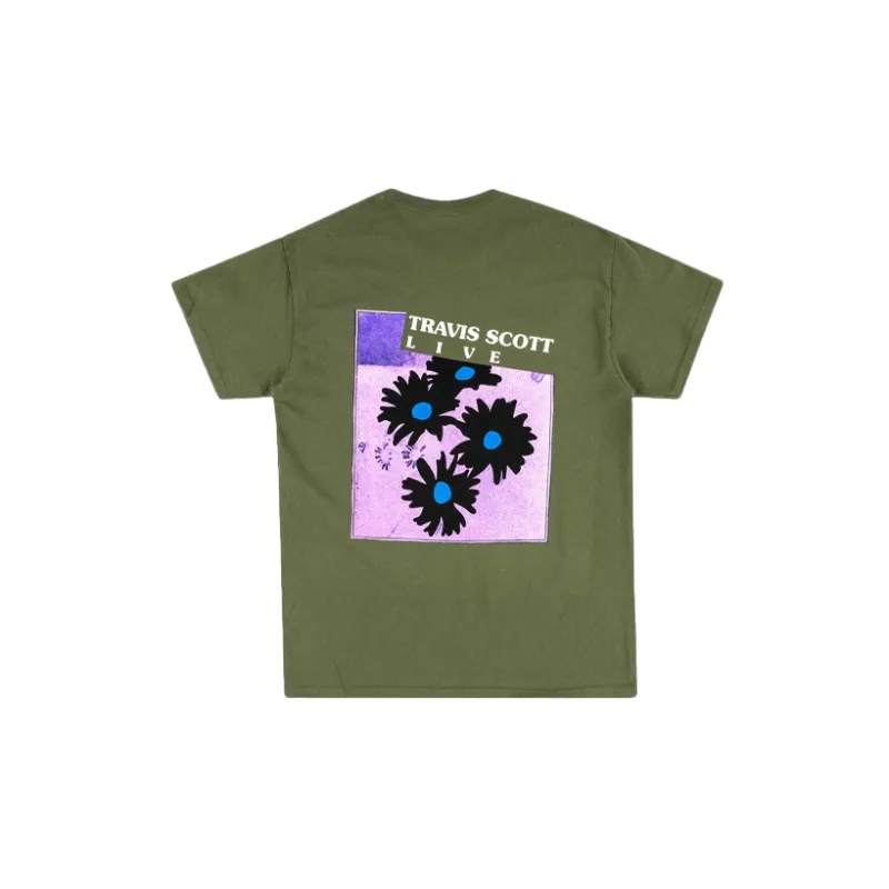 Travis Scott Astroworld Festival Run Flower Tee-1