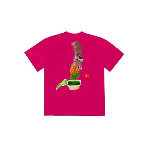 Mcdonald's X Travis Scott T-Shirts Unisex Pink