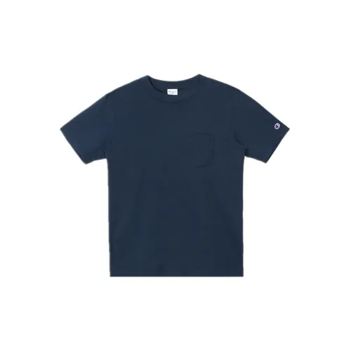 Champion T-Shirts Unisex Navy Blue