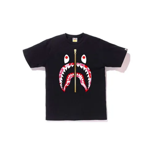 A BATHING APE Shark Series T-Shirts Unisex