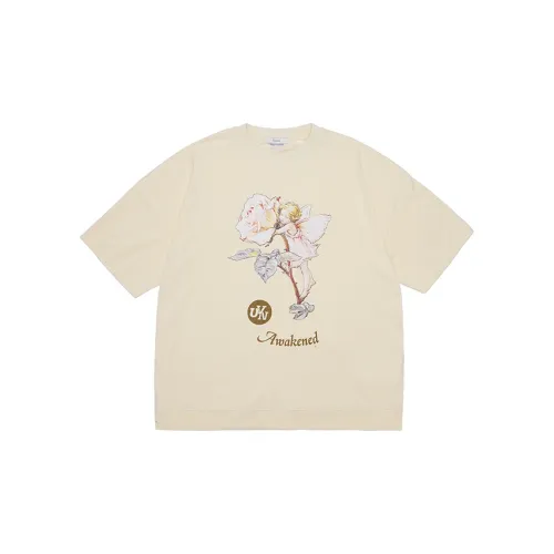 UNVESNO T-Shirts Unisex Off White