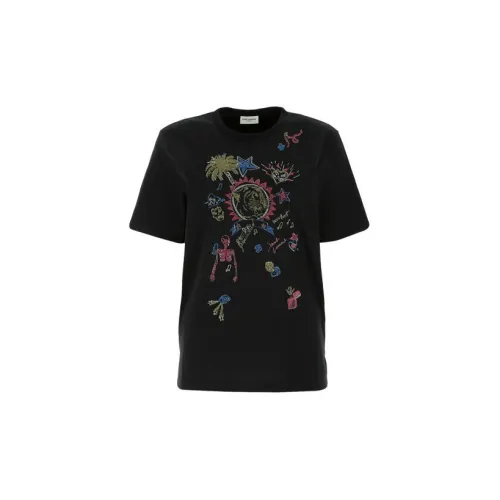 SAINT LAURENT T-Shirts Unisex Black