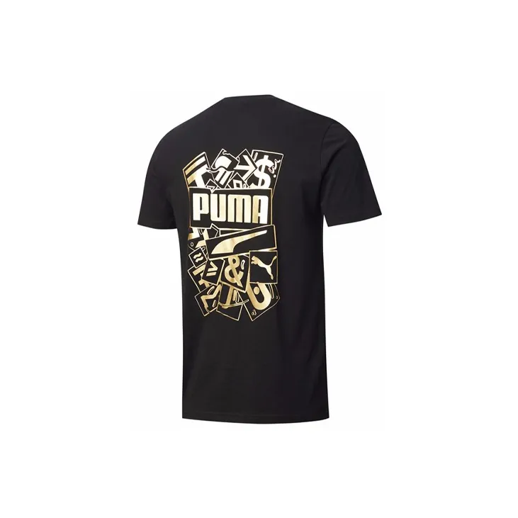 PUMA T Shirts Men Black-1