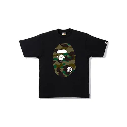 A BATHING APE Bape Ape Head Series Short-sleeved T-shirt Unisex Black/MULTI