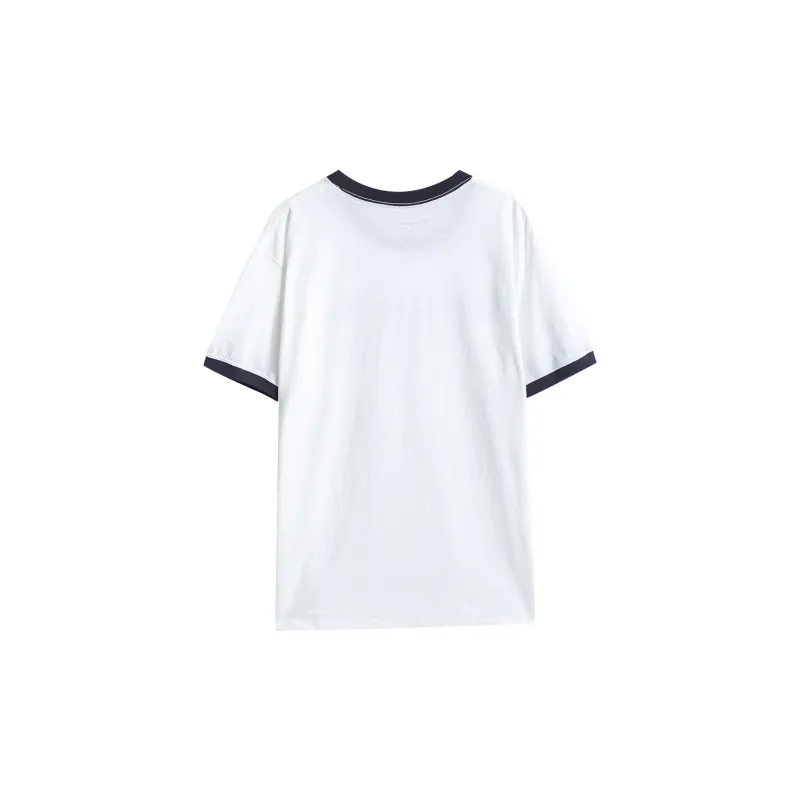 Champion Crew Neck Fitted Straight Short Sleeved T Shirt US Version Unisex White-1