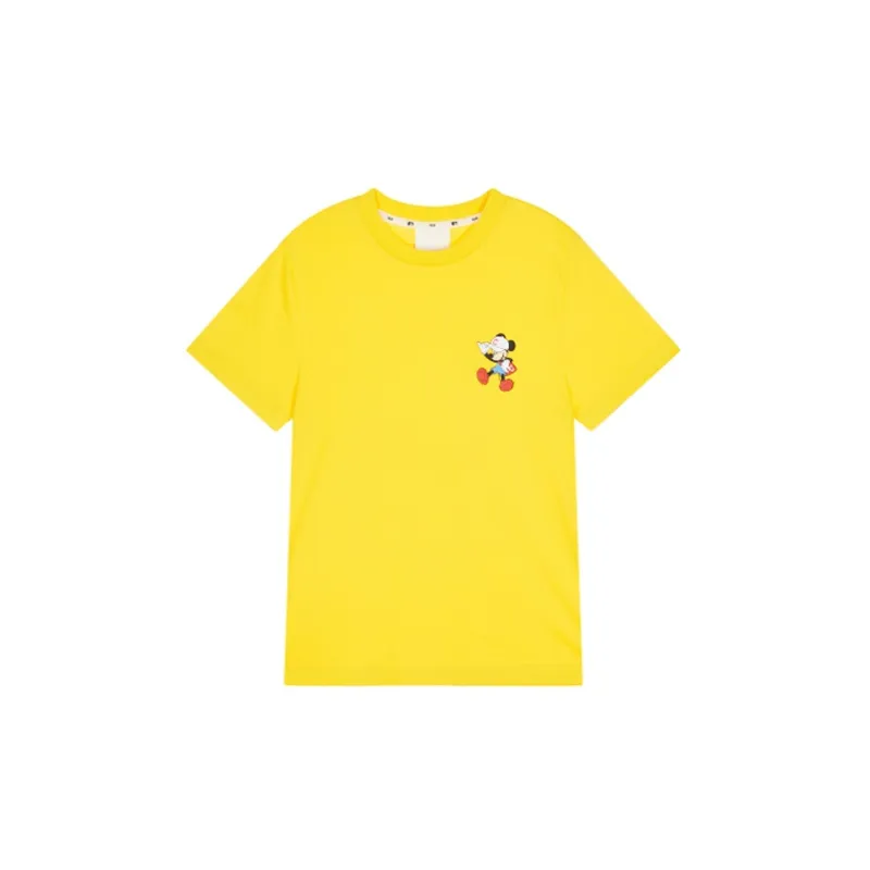 Disney X MLB X Disney T Shirts Unisex Yellow-1
