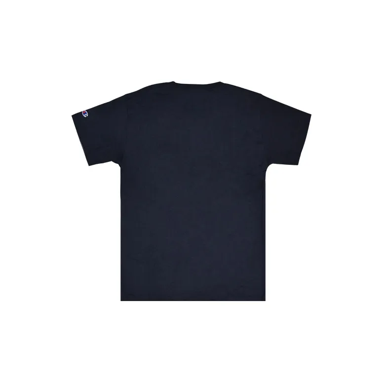 Champion T Shirt US Version Unisex Navy Blue-1