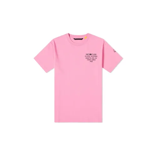 Undefeated X Moncler T-Shirts Unisex Pink