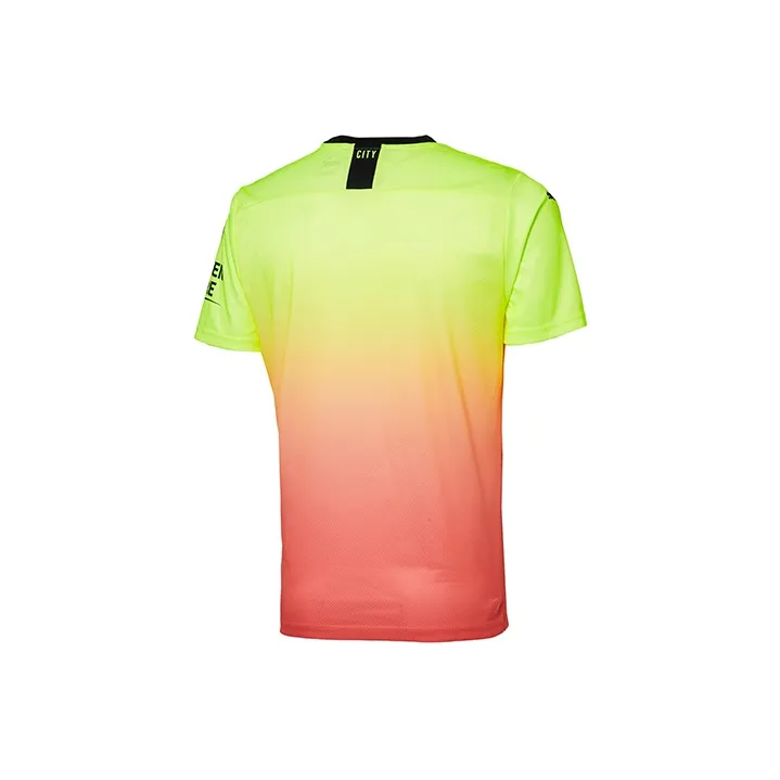 PUMA Manchester City T Shirts Men Pink Yellow-1