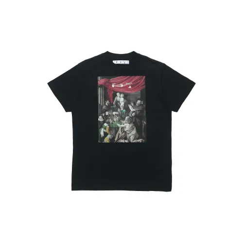 OFF-WHITE Caravaggio Madonna Of The Rosary Painting Oversized T-Shirt 