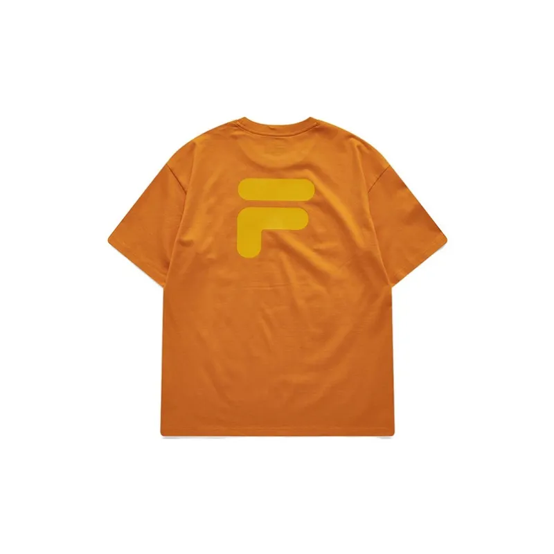 FILA FUSION T Shirt Unisex Charming Orange-1